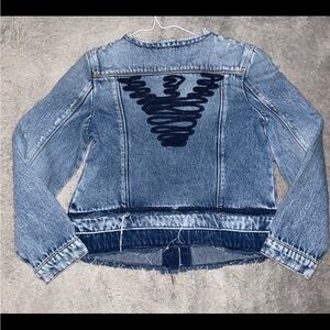 Emporio Armani, girls distress distressed jacket, size 8A